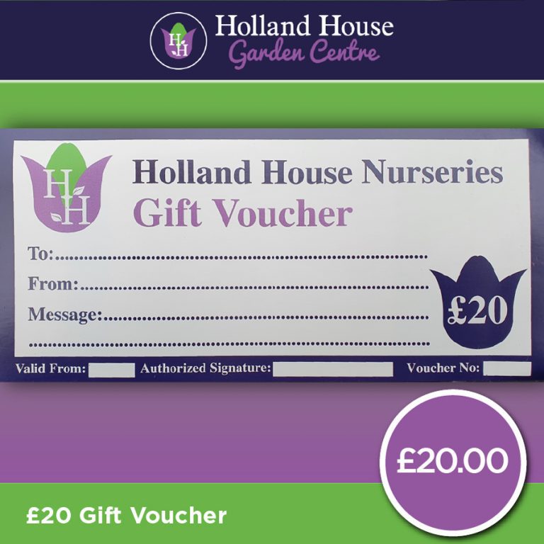 £20 Gift Voucher Holland House Garden Centre Preston