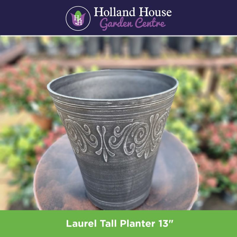 Laurel Tall Planter 13 Inch