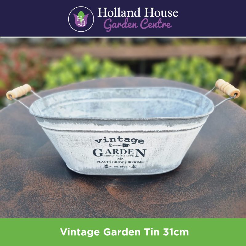 Vintage Garden Tin 31cm