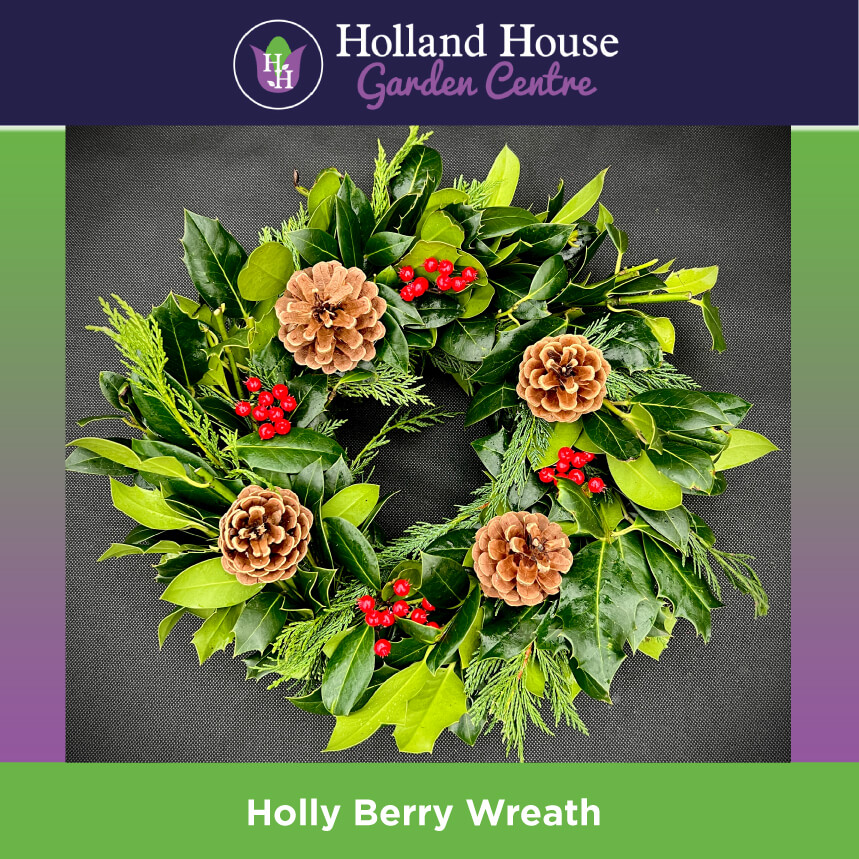 Holly Berry Wreath Holland House Garden Centre Preston