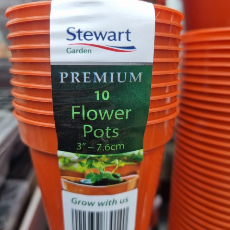 Flower pots 10 x 3''