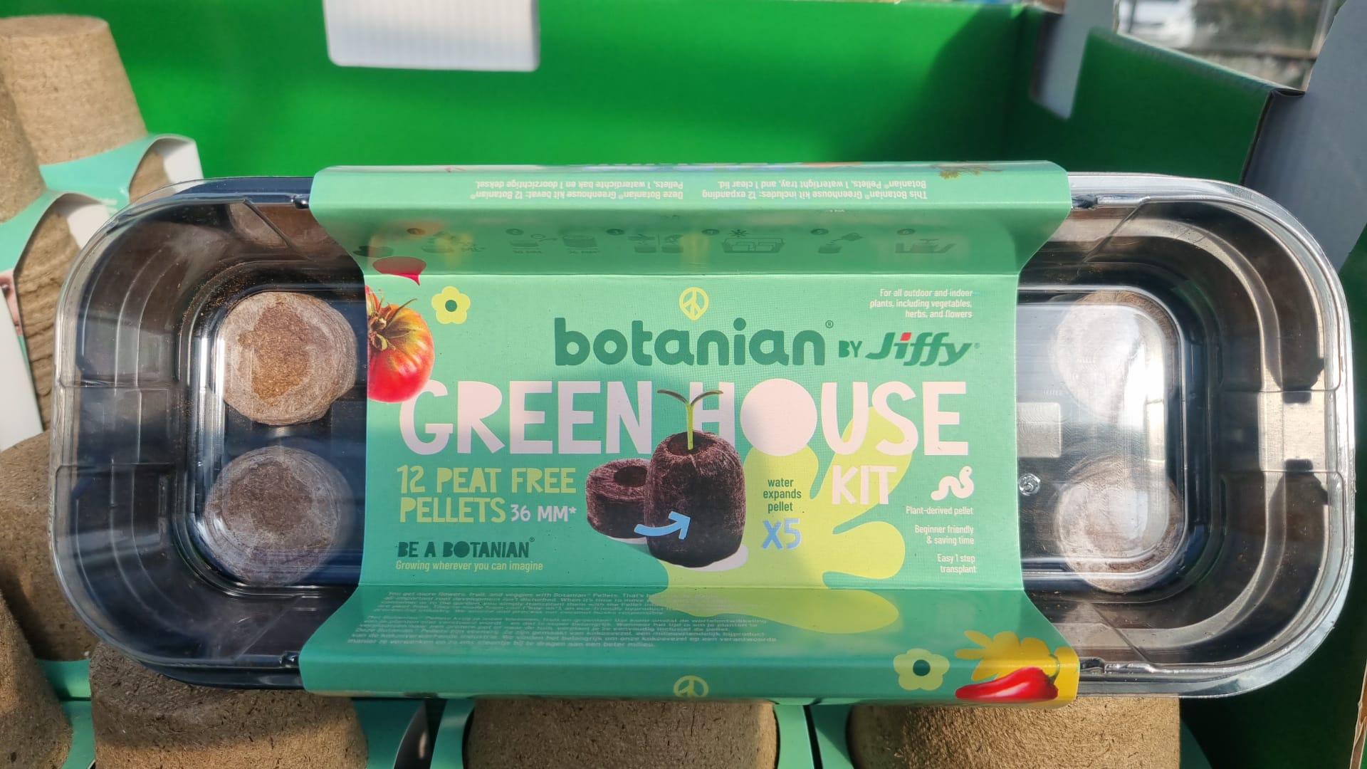 Jiffy green house kit 12 peatfree pellets Holland House Garden Centre