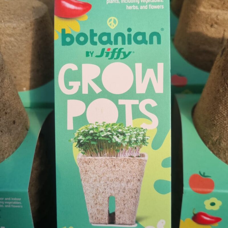 Jiffy grow pots 10 x 6x6cm peat free pots