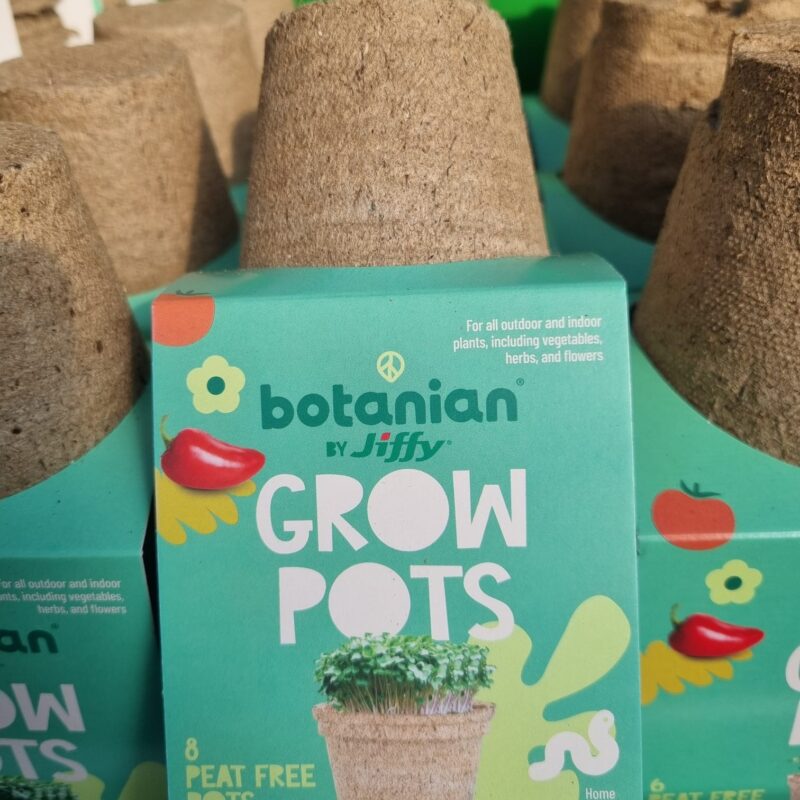 Jiffy grow pots 8 x 8cm peat free pots