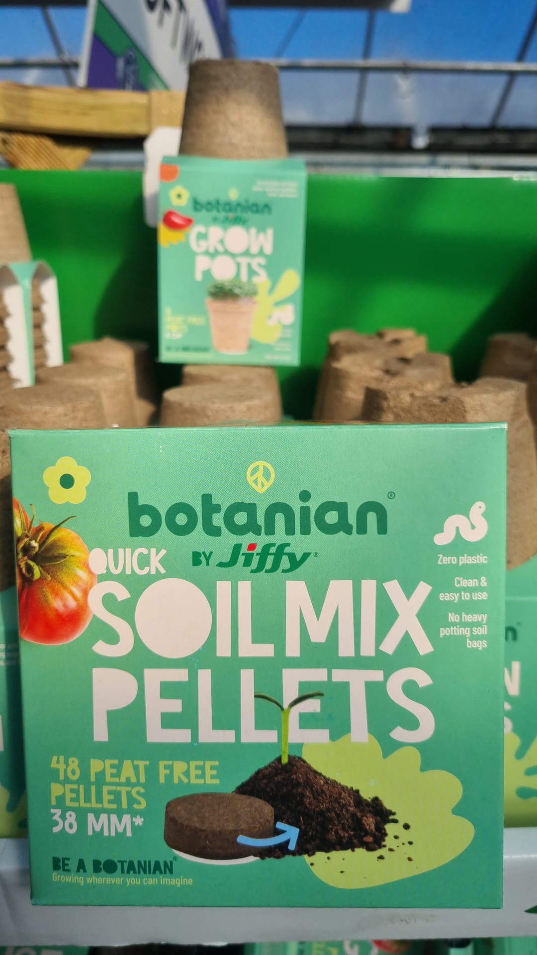 Jiffy soil mix pellets 48 x 38mm peat free pellets Holland House