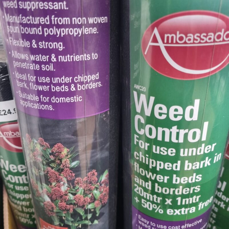 Weed control 20m x 1m