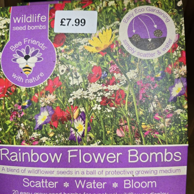 Rainbow flower bomb