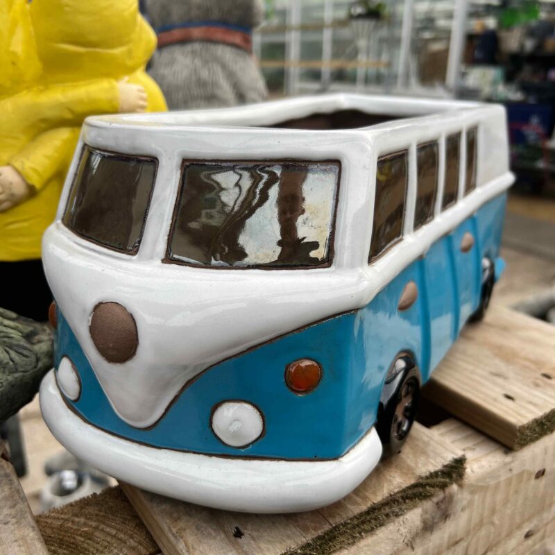 Glazed Camper Van Planter