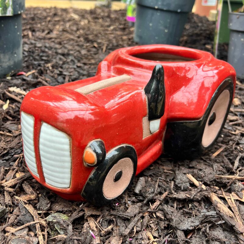Tractor Planter Red