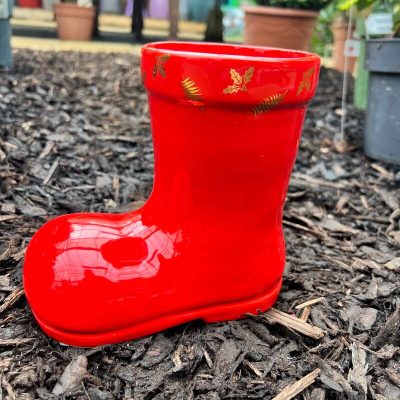 Christmas Boot Planter