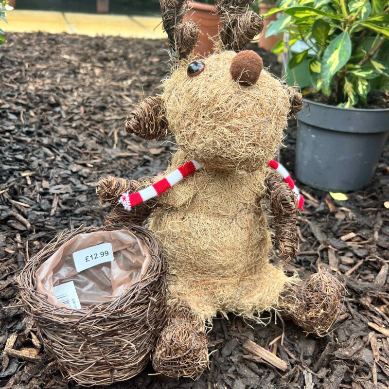 Christmas Moose side Planter (empty)